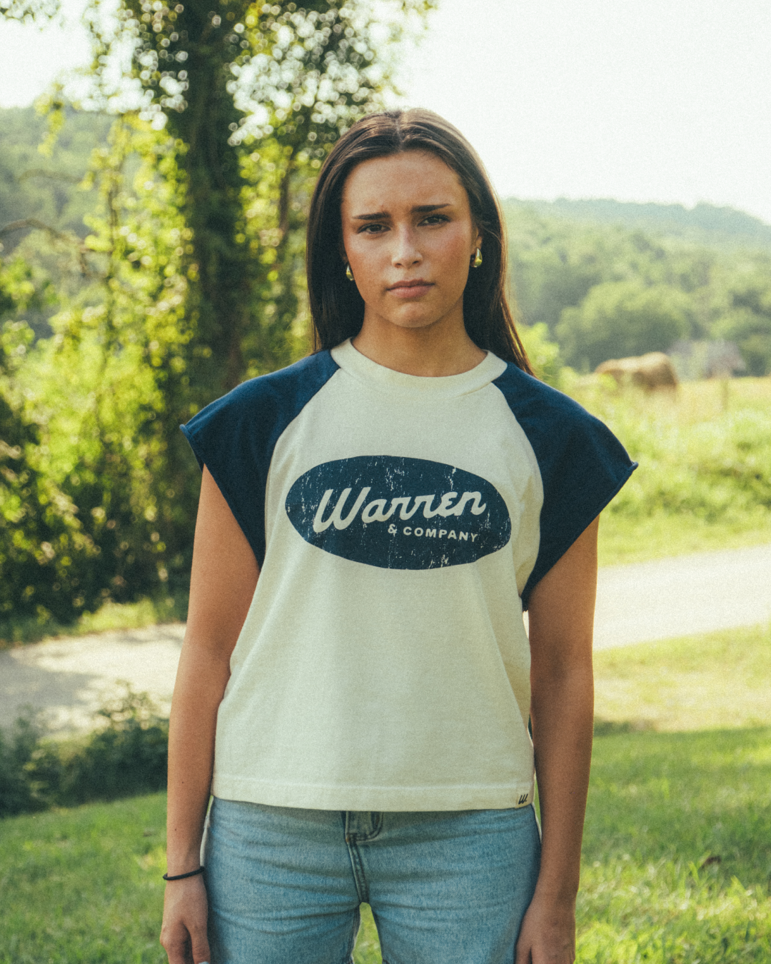 Crop Raglan Tee